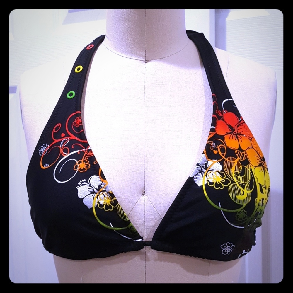 Black OP Bikini TOP only Size L